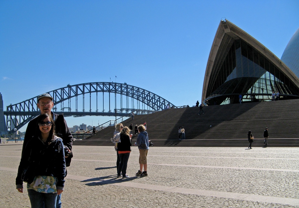 Bob and Connie with Bridge and Opera House
